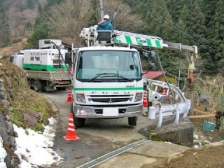 ショート4t車の大きさ2台分があれば施工可能！